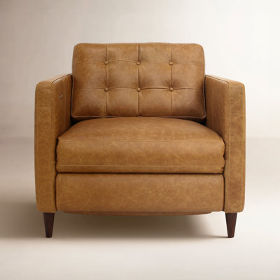 Appiah 37" Genuine Leather Power Recliner