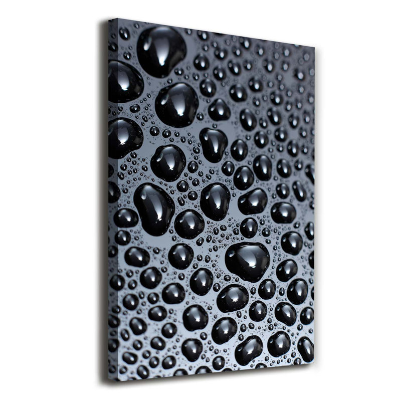 Drops Of Water - Wrapped Canvas Print
