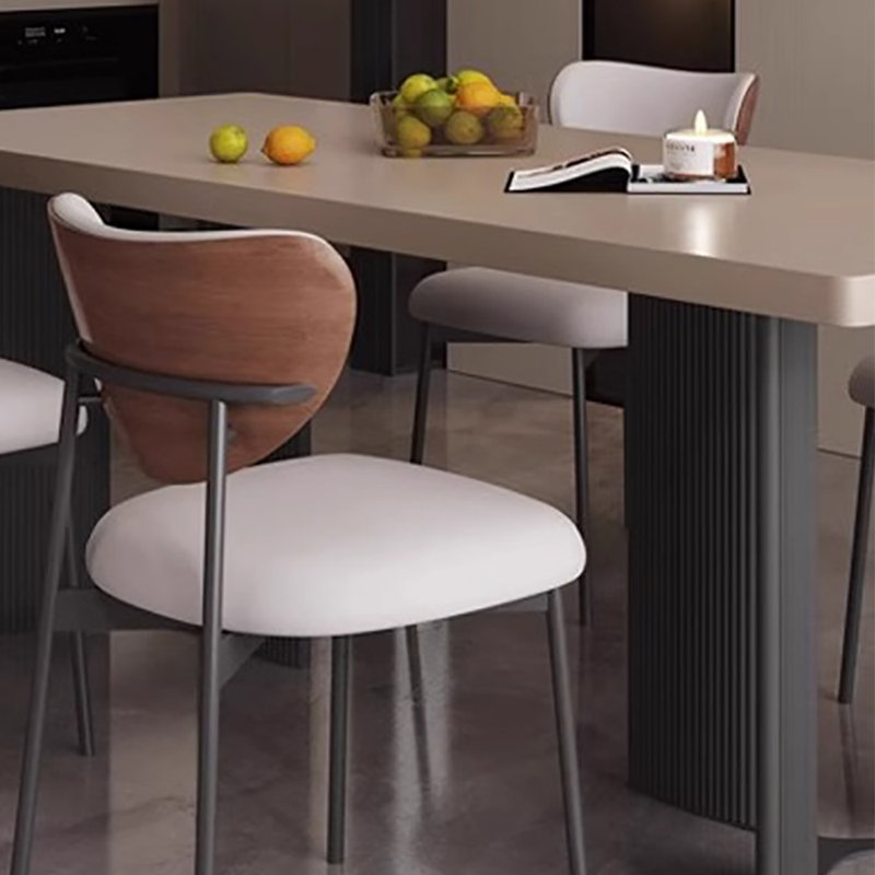 Minimalist Wabi-Sabi Rock Board Dining Table, 29.5"H x 86.6"L x 31.5"W