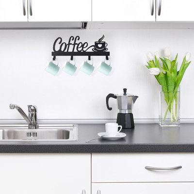 Wall Mounted Coffee Mug Holder