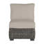 Fauteuil de chambre modulaire rustique tissé - gris ardoise-600847082-600847099-600847749