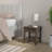 Solid Wood Transitional End Table With Drawer And Open Shelf, Handcrafted Pine Furniture For Living Room And Bedroom
