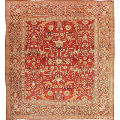 Grand tapis indien antique Agra
