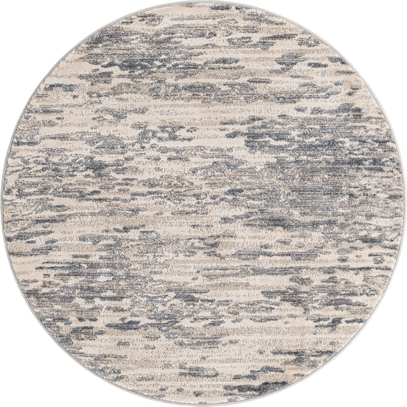 Tapis beige Halpert, Rond 4 pi