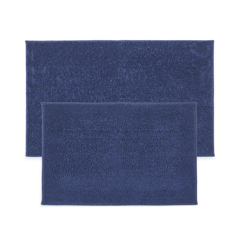 Alheide Non-Slip Bath Rug, Blue