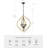 Kinsman 4 - Light Geometric Pendant with Wood Accents Open Arched Design for Kitchens/Dining Room