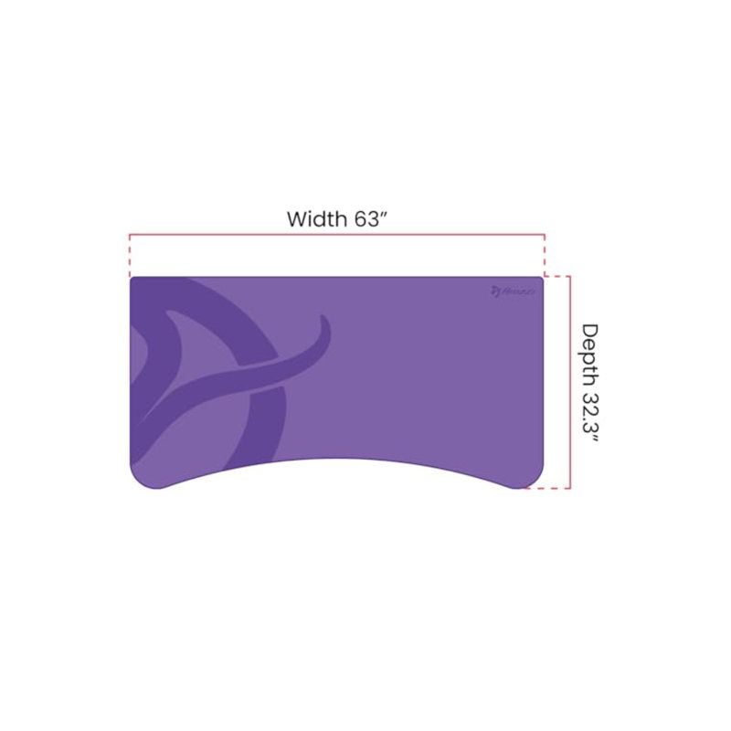Arena Full-surface, Interchangeable, Water-resistant, And Washable Mouse Pad With Stitched Edges - Pink A, Purple