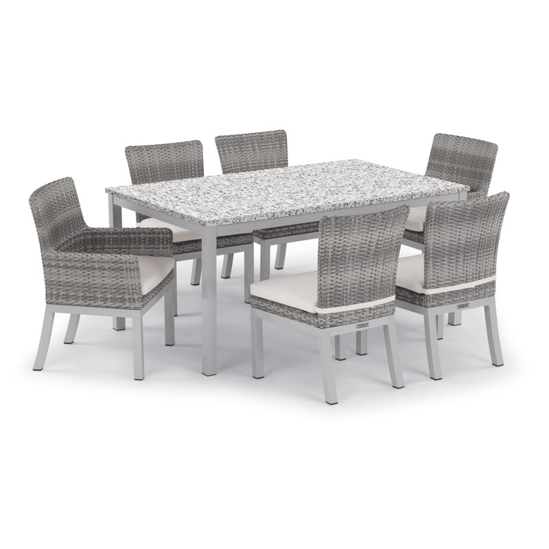 Argento Outdoor Dining Chair, Eggshell White