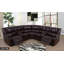 Canapé modulaire inclinable en faux cuir Khalil