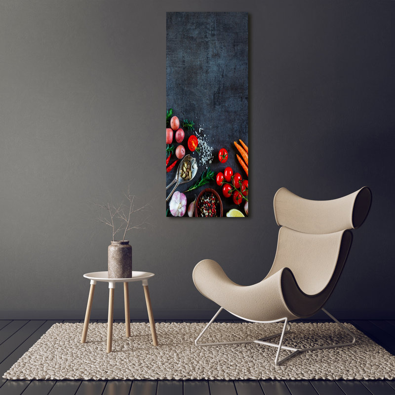 Vegetables And Spices - Wrapped Canvas Print