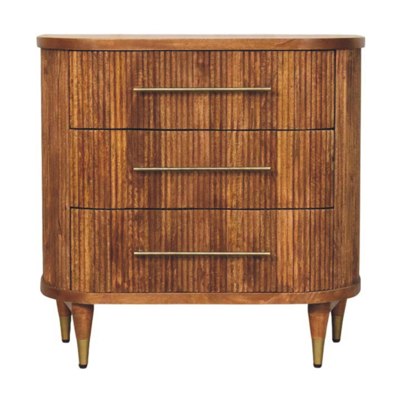 Emerson Ribbed 3-drawer Chest