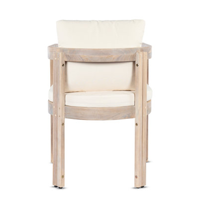 Acacia Wood Dining Chairs Set of 2
