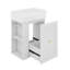 Petit meuble-lavabo flottant blanc de 20 pouces, armoire murale avec lavabo