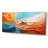 Teal Orange Bold Abstract Flow Collage I - Dams Wall Art-686945162-733303308