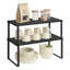 Ensemble de 2 organisateurs de tablettes extensibles, comptoir de cuisine et support à épices pour garde-manger et armoire-1336155205-1336155211