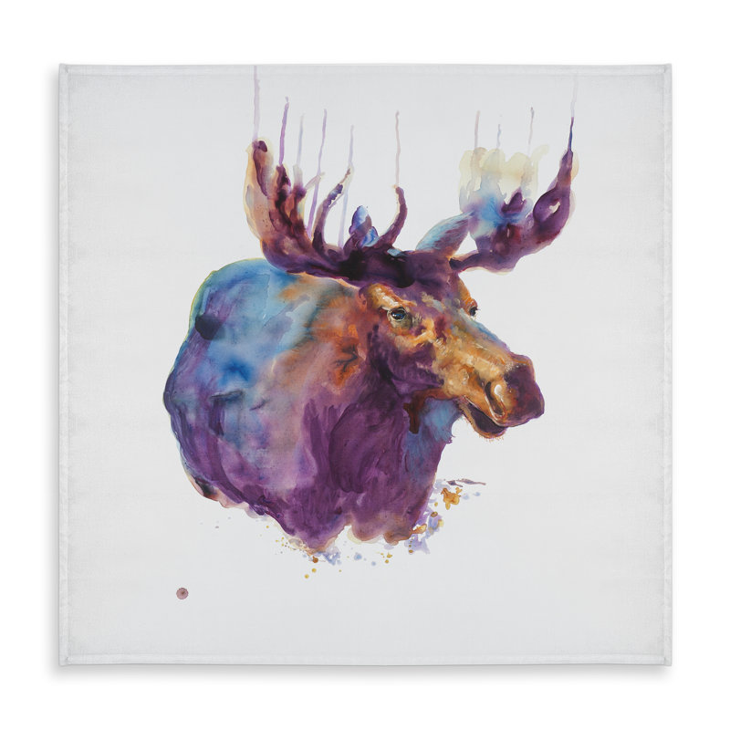 Abstract Moose Tablecloth - Rustic Indoor Outdoor Decor
