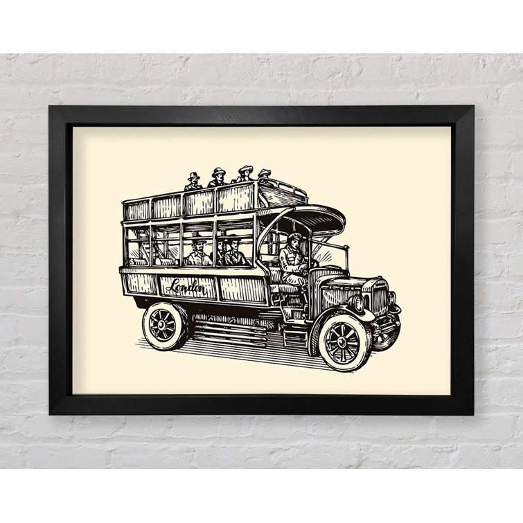 Retro Site Seeing - Single Picture Frame Print