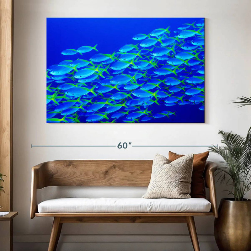 School Of Snapper Fish, 34" H x 51" W