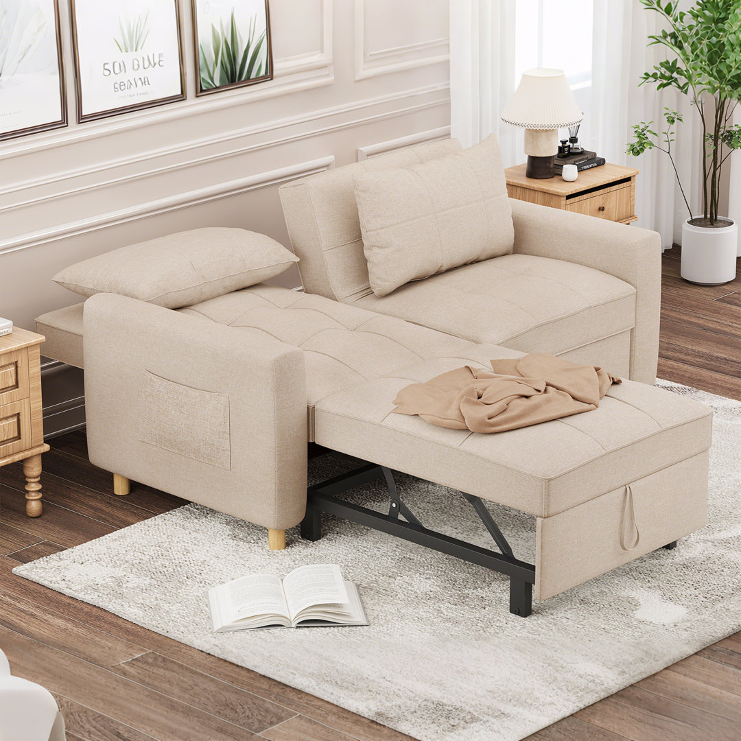 Comfortable 3-1 Convertible Sofa Bed With Adjustable Backrest