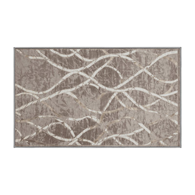Tapis gris lavable à la machine