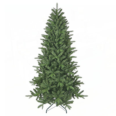 6ft Artificial Christmas Tree with 1168 Branch Tips, Full Lush Hinged Design, PE PVC Mixed Needles, Easy Assembly for Indoor Holiday Decor