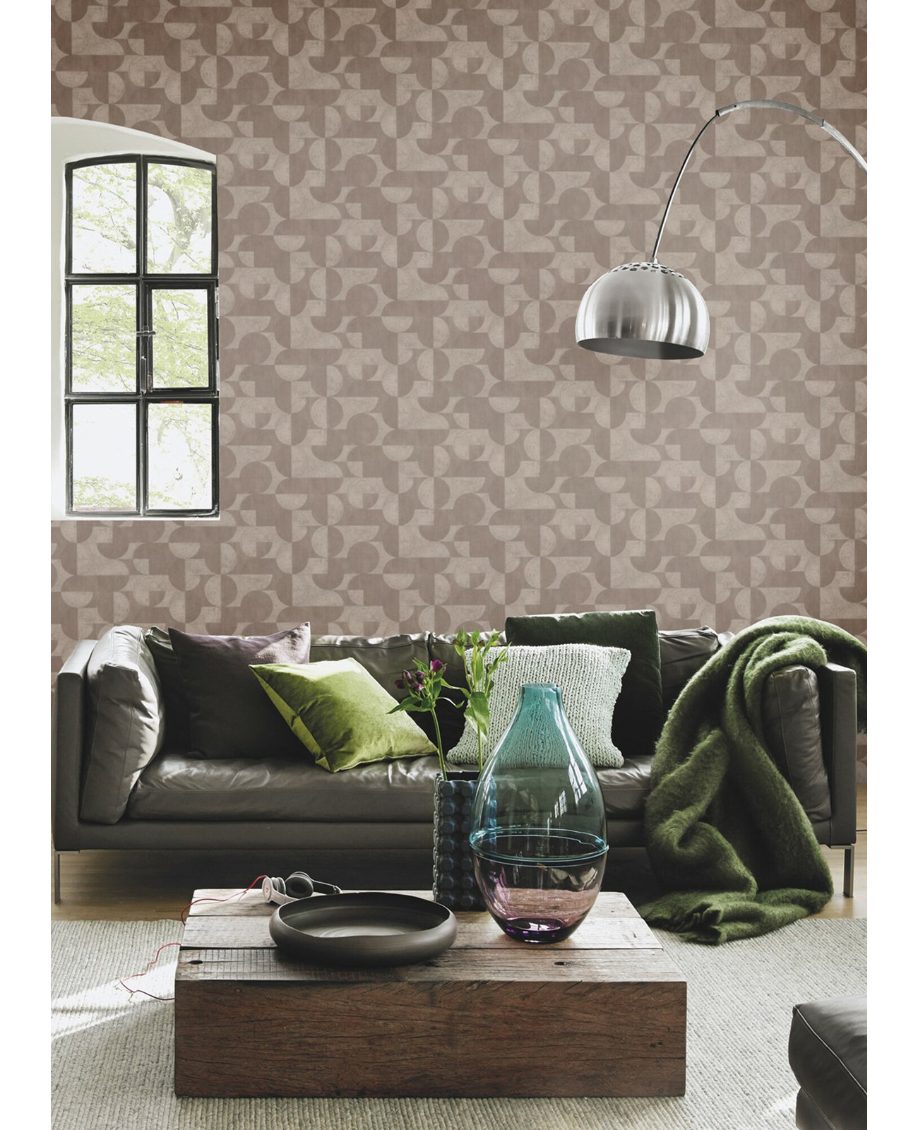 Mid-Century Geometric Wallpaper