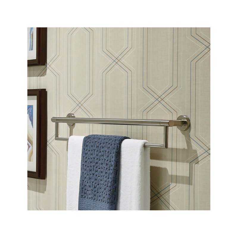 Barre à serviettes murale 24 "Bath Safety, Acier inoxydable Brilliance