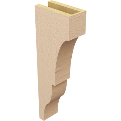 Bois de cèdre brut Asheboro, grain de bois TimberThane Corbel, apprêté brun clair
