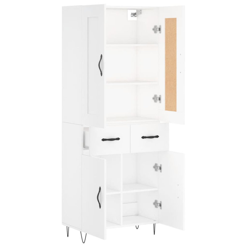 Buteau 69.5cm Wide Highboard, White
