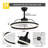 24" Smart Dimmable LED Ceiling Fan with Light, Remote & APP Control, Adjustable Color Temperature, 6-Speed Reversible for Living Room, Bedroom-897064512
