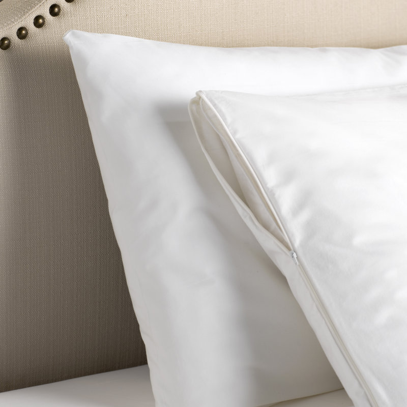 Washable Zippered Pillow Protector, King