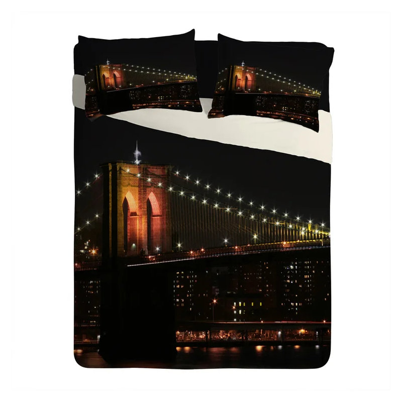 Leonidas Oxby Brooklyn Bridge 2 Pillowcase, King
