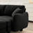 2 Dark Grey Boucle Fabric With Shell-Shaped And Spring Coil For Movie Nights Modern Design Couch Cylindrical Legs Comfortable Seating-1210201486