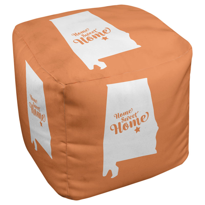 Repose-pieds à cubes montgomery the home, Orange