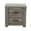 Table de chevet moderne gris rustique, 2 tables de chevet pour la chambre à coucher, armoire de chambre en bois massif, décoration