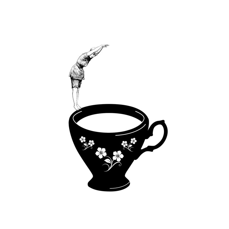 Dive In Tea Cup by Amy & Kurt Berlin - Wrapped Canvas Gallery-Wrapped Canvas Giclée, 20.32 cm H x 30.48 cm W