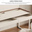 Bureau d'écriture en bois de couleur moderne et simple-1190414165