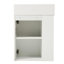 Meuble-lavabo 18,5 po avec lavabo, tablettes ouvertes et fermées