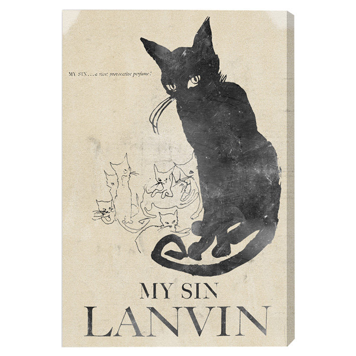 My sin on toile, H 15 po x l 10 po