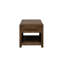 Table de bout Haven 24 po, aucun assemblage requis, finition chêne bourbon-795580427