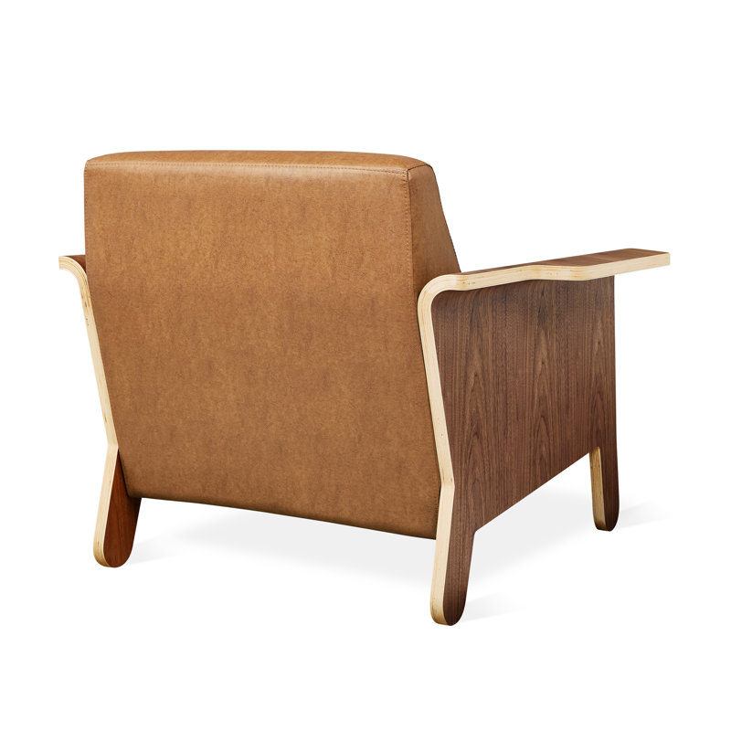Lodge Chair, Vegan Appleskin Leather Cognac