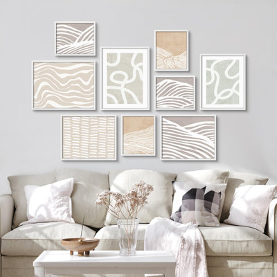 Minimaliste, lignes neutres, lignes abstraites, art moderne, petit décor