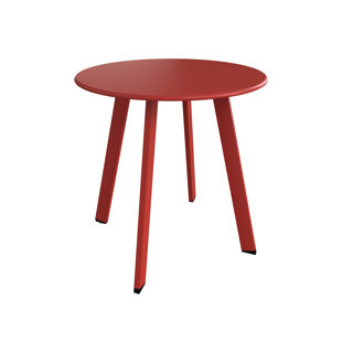 Table d'appoint d'extérieur, table de bout ronde 18 po avec pieds carrés