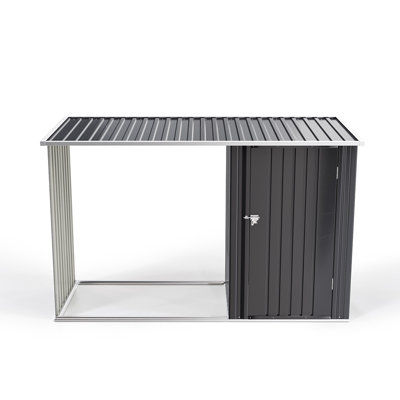 8 ft. W x 3 ft. D Metal Apex Tool Shed