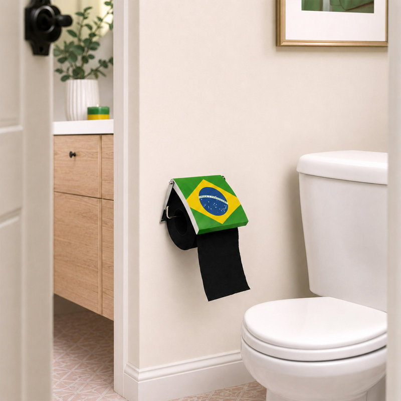 Distributeur de papier hygiénique mural à un rouleau Brésil