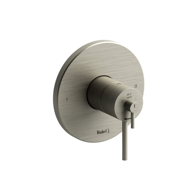 CS 1/2" Therm & Pressure Balance Trim With 2 Functions, Brushed Nickel