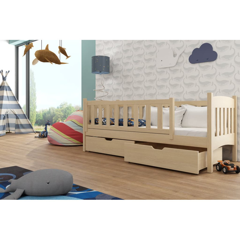 Livistona Cabin Bed with Storage Included with Trundle Included, Pine