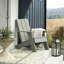 Chaise Adirondack en plastique avec repose-pieds Cania-522758030