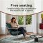 Chaise d'appoint rembourrée de style moderne Mid-Century pour le salon