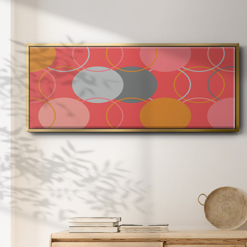 Geometric Circles- Framed Canvas